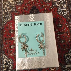 Sterling Silver Palm Tree earrings.